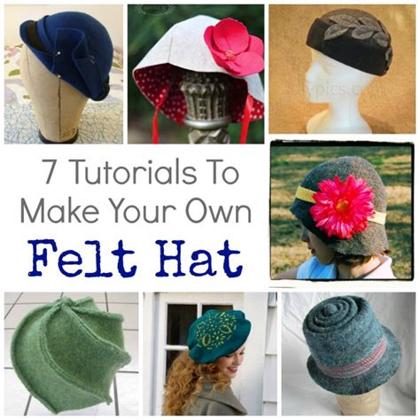 7 Tutorials To Make Your Own Felt Hat – Felting