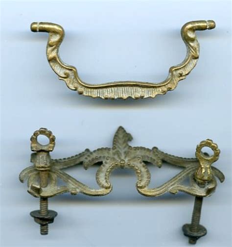 Vintage Brass Victorian Drawer Pull-Original by lollybine on Etsy