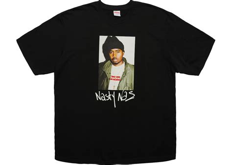 Supreme Nas Tee Black Men's - FW17 - US