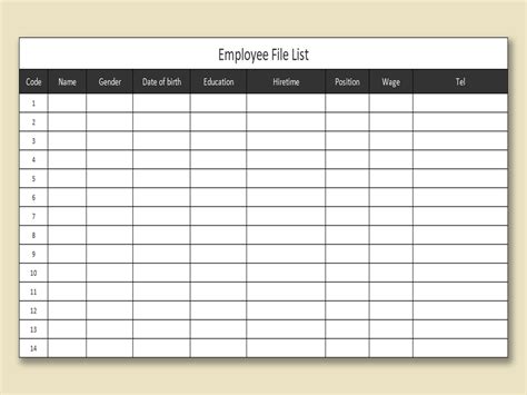 Staff Directory Template