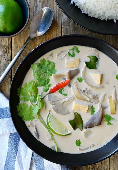 Vegan Thai Coconut Soup - Cilantro and Citronella