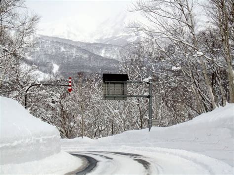 Snow, snowy mountain road stock photo. Image of highway - 29828202