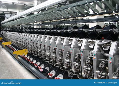 Textile Manufacturing stock image. Image of machine, thread - 84208049