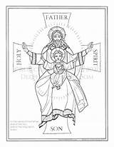 Holy Trinity Coloring Pages Sketch Page sketch template