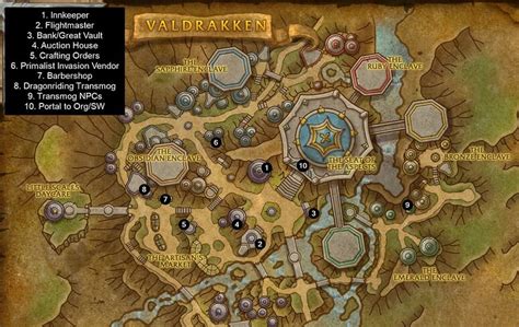 Map of Valdrakken - World of Warcraft - Old Timers Guild