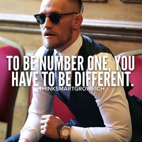 To be number one you have to be different - Conor McGregor UFC | Conor ...