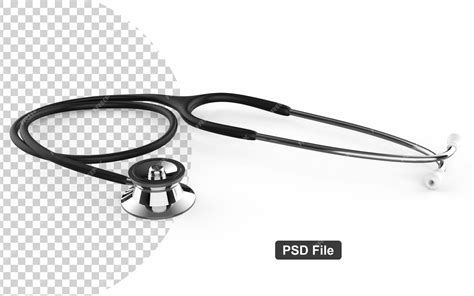 Premium PSD | Black doctor stethoscope