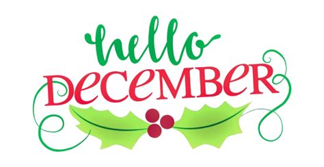 Hello December Transparent - PNG All