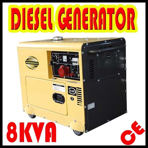 8kVA 3-Phase Silent Generator / Diesel Portable Soundproof Generator - China Diesel Generator ...