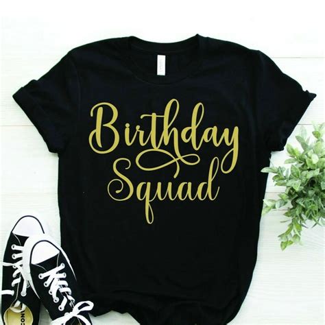 Birthday Squad Golden Birthday T-Shirt – Pretty Creations