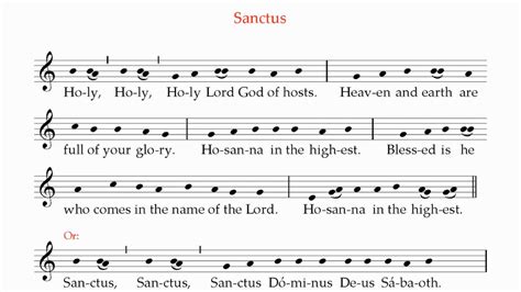 10 Sanctus (English) New Translation - YouTube