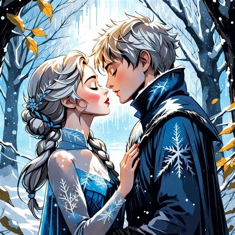 A frozen couple - AI Generated Artwork - NightCafe Creator