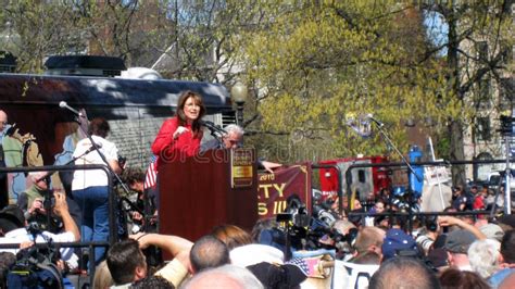 Sarah Palin at Tea Party Rally in Boston Editorial Stock Photo - Image ...