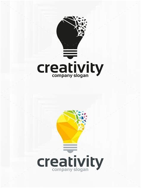 Creativity Logo Template | Logo templates, Creative, Polygon design