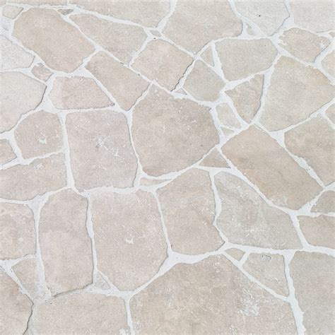 Tuscan Unfilled & Tumbled Travertine Crazy Paving