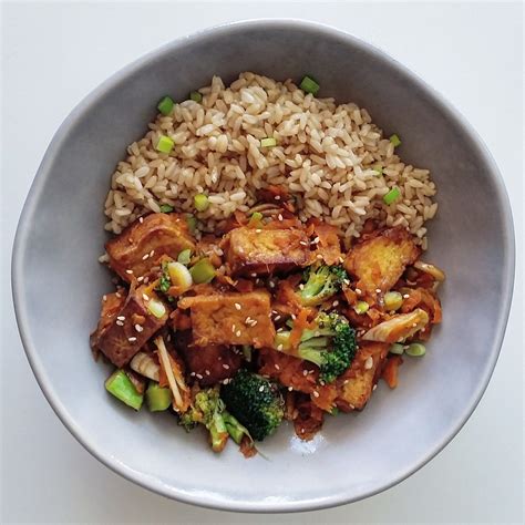 Miso Glazed Tofu Stir Fry Recipe