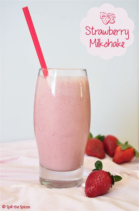 Strawberry Milkshake | Spill the Spices