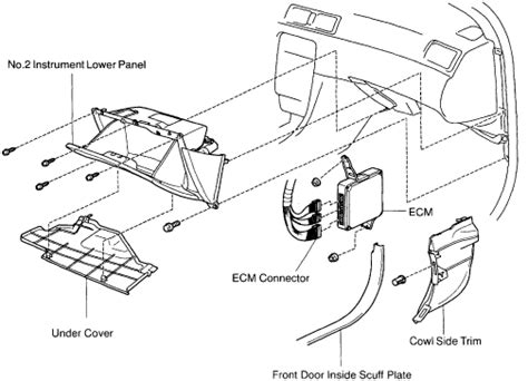 Toyota camry ecu location