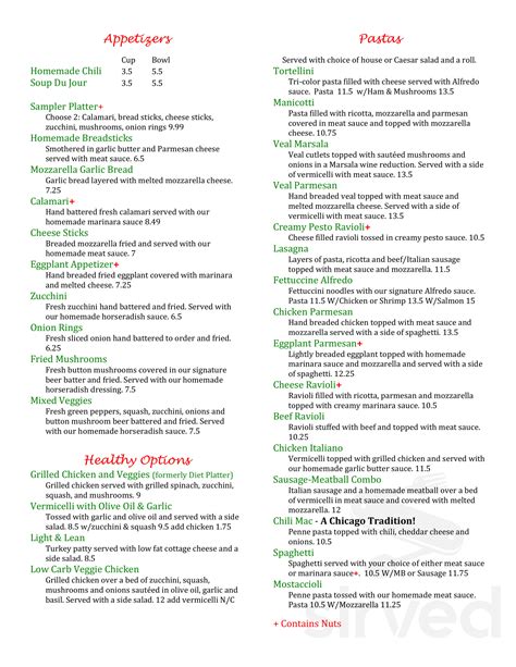 J Christopher's Pizza-Pasta menu in Kingwood, Texas, USA