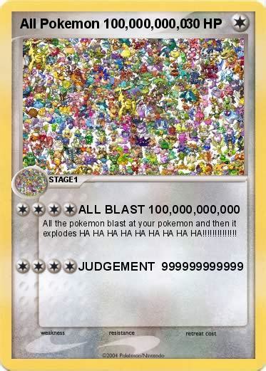 Pokémon All Pokemon 100 000 000 000 - ALL BLAST 100,000,000,000 - My Pokemon Card