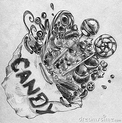 Bag Of Candy Stock Illustration - Image: 40269131