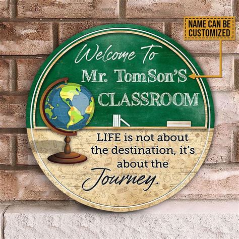 Teacher Life Is Not Custom Wood Circle Sign, Classroom Door Sign Classroom Decor | Classroom ...