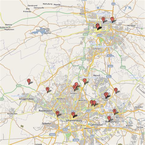 Boksburg Map - South Africa