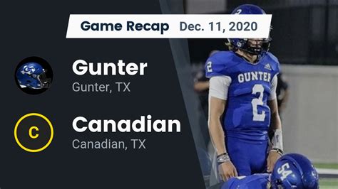 Gunter HS Football Video "Recap: Gunter vs. Canadian 2020" | MaxPreps