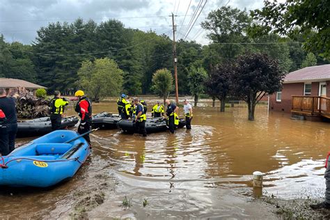 Flooding in North Carolina has sent dozens of people missing