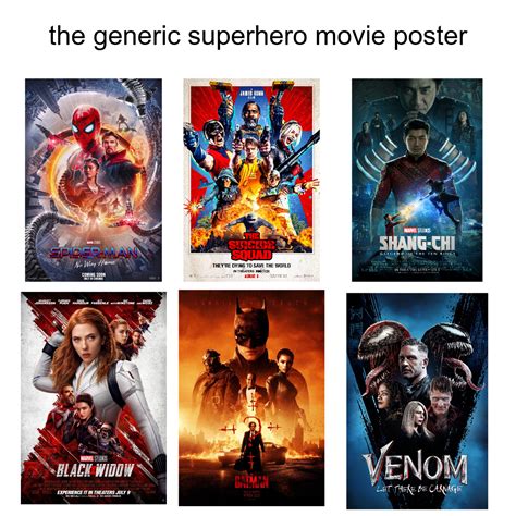 "the generic superhero movie poster" Starterpack : starterpacks