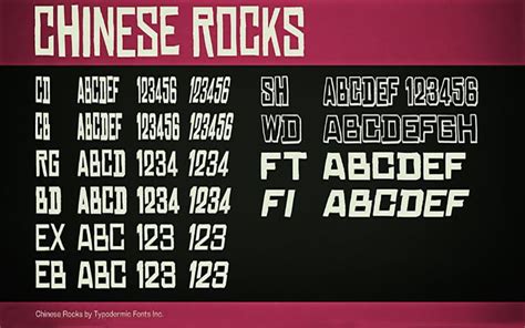 Chinese Rocks Font Free Download