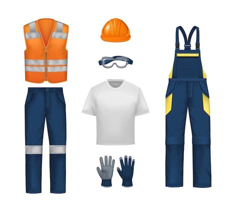 Free Vector | Work Wear Uniform Set