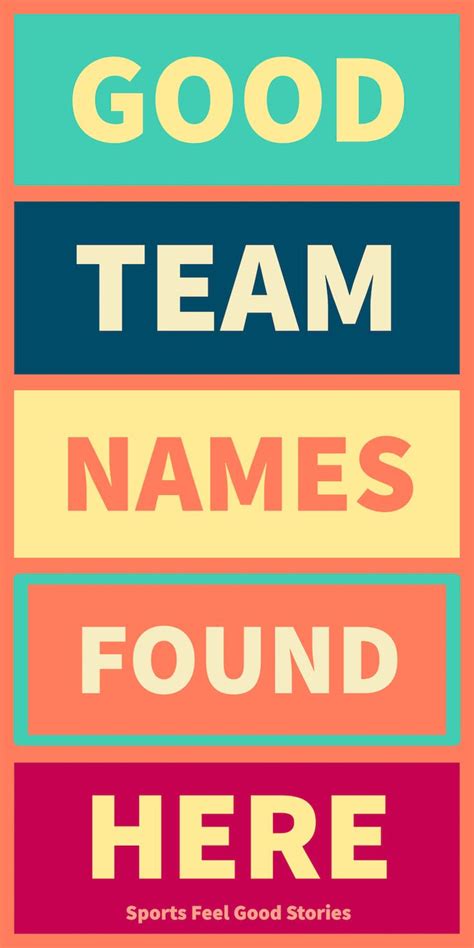 205 Epic Team Names For Sports And Groups (Score Big) | Best team names, Team names for ...