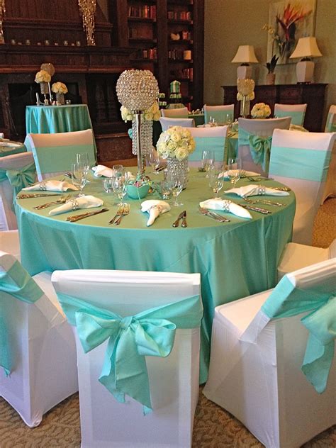 22 Blue Tiffany-themed Wedding Decorations - weddingtopia | Mesas de ...