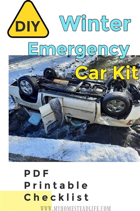 DIY Winter Emergency Car Kit ~ FREE Printable PDF Checklist