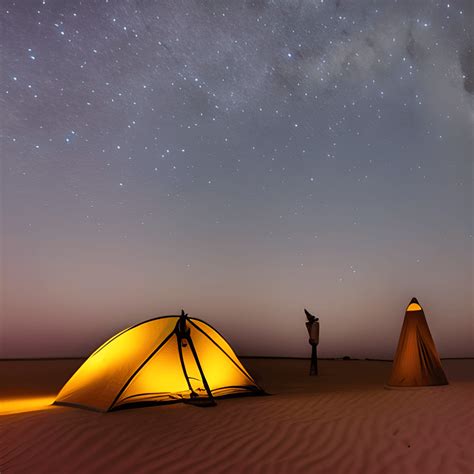 Night Camping in Jaisalmer · Creative Fabrica