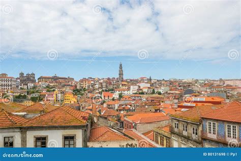 Porto Oporto Cityscape Urban Architecture with Clerigos Tower Landmark Stock Photo - Image of ...