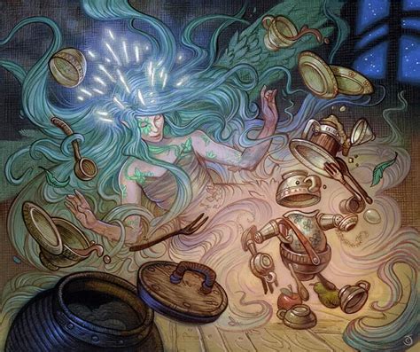 Animating Faerie (Alternate) MtG Art from Throne of Eldraine Set by Chris Seaman - Art of Magic ...