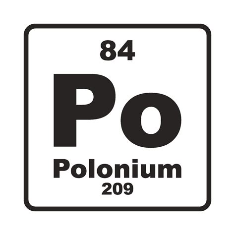 Polonium element icon 26345717 Vector Art at Vecteezy