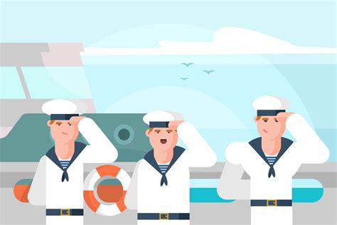 Seaman Illustration 167518 Vector Art at Vecteezy