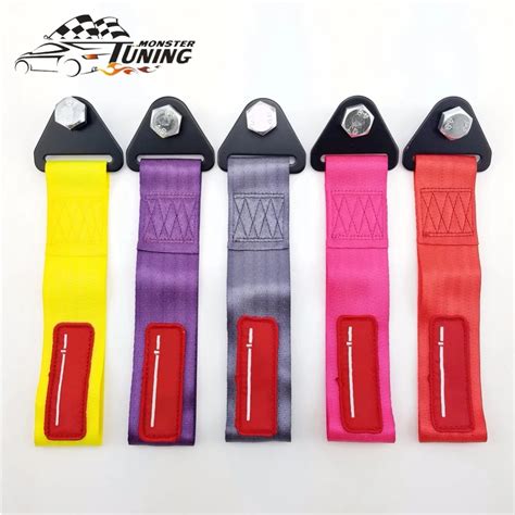 Tuning Monster Universal High Quality Tow Strap Racing Car Tow Straps / Tow Ropes / Hook ...