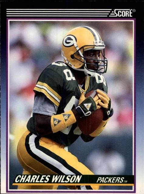 WR/KR Charles Wilson -- Green Bay Packers // 1990 Score | Green bay ...