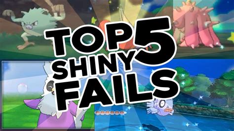 Top 5 Shiny Pokemon Fails! - YouTube