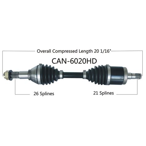 Heavy Duty Replacement Front Left Axle Can-Am Outlander Max 650 EFI 2013-2015 | eBay