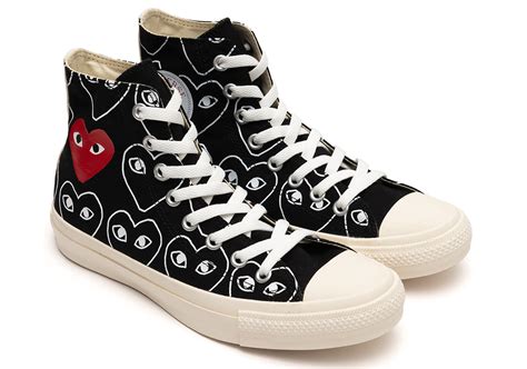 CdG PLAY Releasing Three New Converse Colorways With All-Over Logo Prints | SoleSavy News