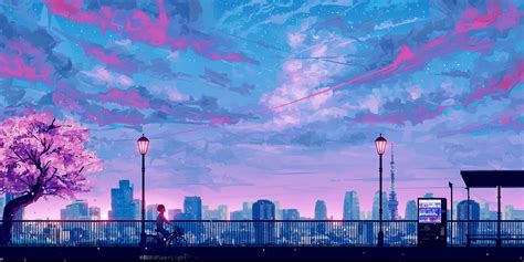 Anime Cityscape Landscape Scenery 5k, HD Anime, 4k Wallpapers, Images, Backgrounds, Photos and ...