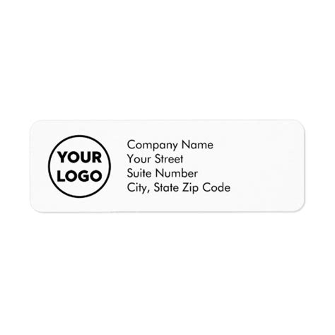 Business Return Address Labels with Company Logo | Zazzle.com