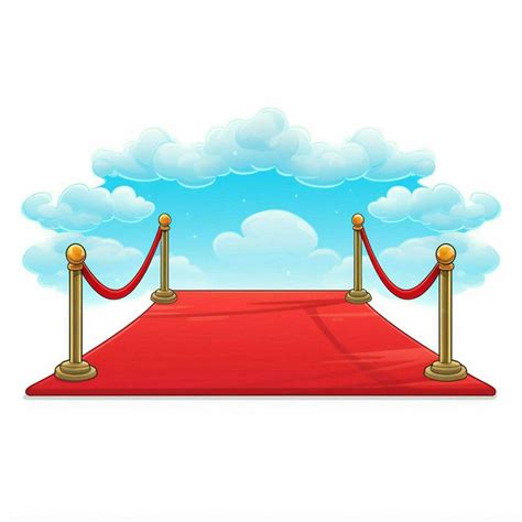 Red carpet 2d cartoon vector illustration on white backgro 30691951 Stock Photo at Vecteezy