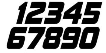 Motocross Race Number Font Download - growprogram