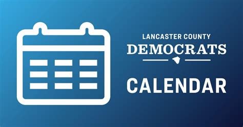 Calendar - Lancaster County Democrats - Lancaster, PA